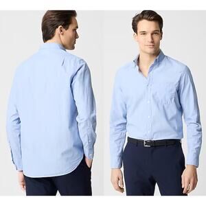 J Crew Factory | NWOT | Slim Untucked flex casual shirt in Waterfall Blue | Sz M
